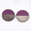 Resin & Walnut Wood Pendants RESI-S358-02B-11-2