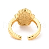 Hamsa Hand /Hand of Miriam with Evil Eye Cubic Zirconia Cuff Ring for Women RJEW-C004-20-RS-3