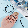 Beebeecraft 2Pcs Braided Round Leather Cord Necklace Making NJEW-BBC0001-19B-01-3