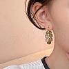 Glass Round Beaded Hoop Earrings FS-WG8B411-01-2
