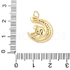 Brass Micro Pave Cubic Zirconia Pendants KK-D357-05B-G-3