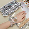 Polyester Lace Ribbon with Plastic Charms Tassel DIY-WH0656-11B-3