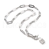 304 Stainless Steel Coffee Bean Chain Necklaces and  Pendant Necklaces Sets NJEW-JN03083-7