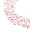 Electroplate Transparent Glass Beads Strands EGLA-A035-T4mm-A20-3