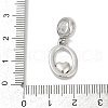 Brass European Dangle Charms KK-Z097-01O-GP-3