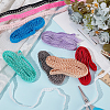 BENECREAT 30 Yards 10 Colors Polyester Elastic Flower Lace Ribbons OCOR-BC0006-76-5