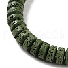 Synthetic Lava Rock Dyed Beads Strands G-H311-09-01-4