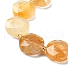 Natural Yellow Hematoid Quartz Beads Strands G-C116-A160-03-4