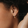 925 Sterling Silver Wavy Hoop Earrings EJEW-C146-02G-3