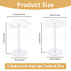 SUPERFINDINGS 2 Styles Rotatable Acrylic Eyeglasses Frame Riser Display Stands DIY-FH0007-49-2