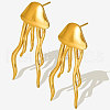 304 Stainless Steel Jellyfish Stud Earrings JQ4504-2-2