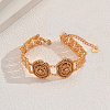 Vintage Roman Style Brass Oval Link Bracelets JD6036-3-1