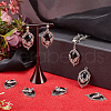 SUNNYCLUE 10Pcs Halloween Alloy Oval Pendants FIND-SC0011-18B-4