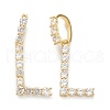 Brass Micro Pave Clear Cubic Zirconia Pendants ZIRC-J039-18G-L-1