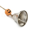 Halloween Iron Bell Hanging Ornaments HJEW-JM02463-4