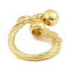 Adjustable Brass Micro Pave Cubic Zirconia Rings for Women RJEW-S392-12G-3