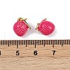 Brass Enamel Pendants KK-H072-18G-12-3