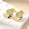Brass Stud Earrings EJEW-B118-05G-1