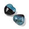 Mother's Day Gifts Natural Agate(Dyed & Heated) Heart Palm Stone G-Q021-04-2