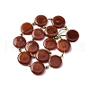 Natural Striped Agate/Banded Agate Coin Beads Strands G-NH0040-01C-4