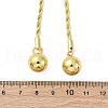 Round Brass Slider Lariat Necklaces for Women NJEW-G162-05G-5