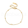 304 Stainless Steel Satellite Chains Bracelets BJEW-M096-02A-G-1