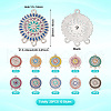 20Pcs 10 Styles Alloy Enamel Chandelier Component Links FIND-TA0002-33-4