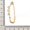 304 Stainless Steel Safety Pins Brooch Findings STAS-K252-11B-G-3