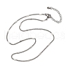2MM 304 Stainless Steel Curb Chain Necklaces NJEW-T016-13P-4