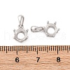 925 Sterling Silver Flat Round Pendant Cabochon Settings STER-Z011-01P-3