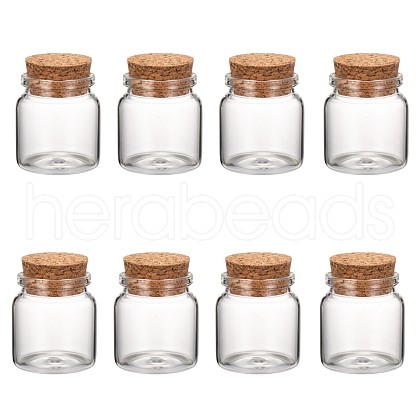 Glass Jar Glass Bottles Bead Containers AJEW-S074-03A-1