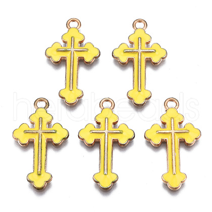 Alloy Enamel Pendants ENAM-S121-059K-1