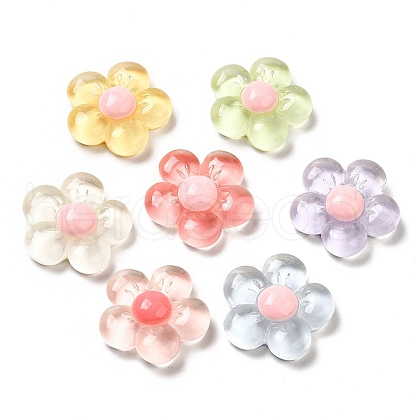Translucent Resin Cabochons X-RESI-C034-04-1