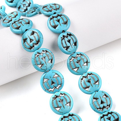 Synthetic Turquoise Beads Strands UNKW-T001-A10-02-1