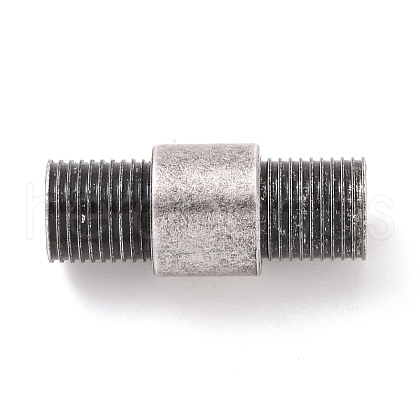 Tibetan Style PVD Vacuum Plating 304 Stainless Steel Magnetic Clasps with Glue-in Ends STAS-G276-30AS-1