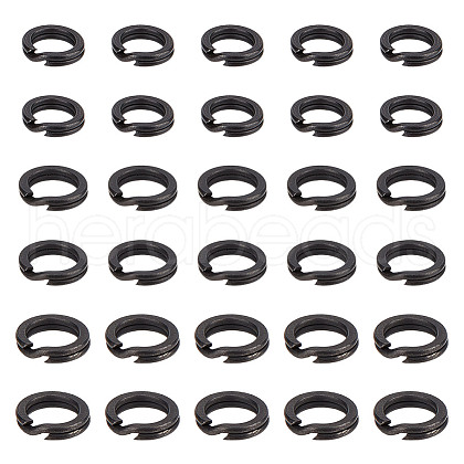 DELORIGIN 304 Stainless Steel Double Loops Keychain Rings FIND-DR0001-35A-1