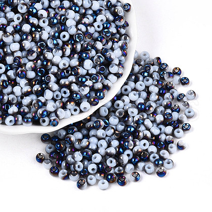 6/0 Half Plated Glass Beads SEED-N008-04D-1