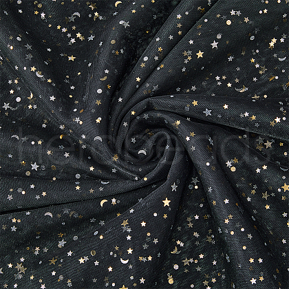 Star Pattern Nylon Mesh Fabric DIY-WH0569-01C-1