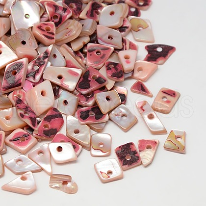Dyed Natural Freshwater Shell Chips Beads SHEL-A003-A02-1