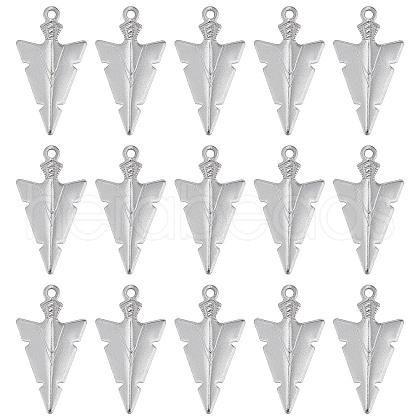 SUNNYCLUE 50Pcs 201 Stainless Steel Pointed Pendants STAS-SC0004-66-1