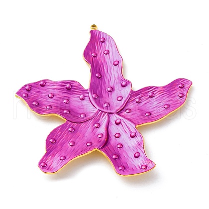 304 Stainless Steel Enamel Big Pendants STAS-S163-04B-G-1