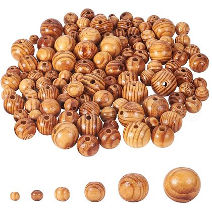 Round Wood Beads WOOD-PH0008-75-1