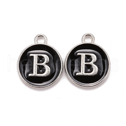 Platinum Plated Alloy Charms ENAM-S118-02B-P-1