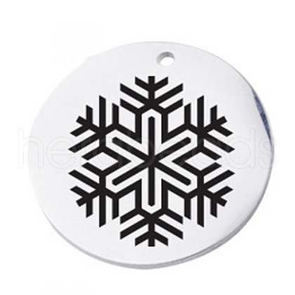 Christmas 304 Stainless Steel Pendants FIND-CJC0003-07D-1