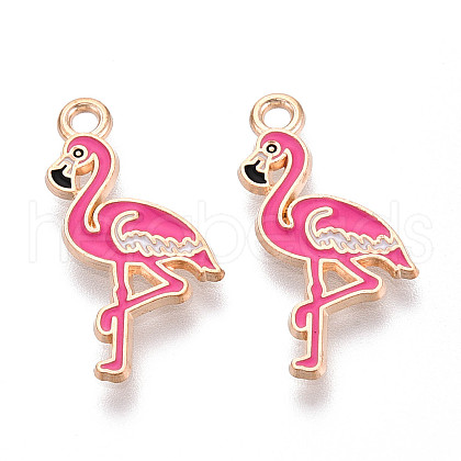 Marine Animals Alloy Enamel Pendants ENAM-T022-34F-1