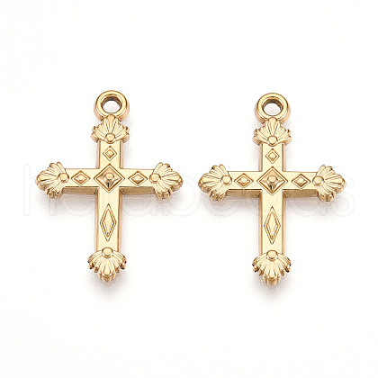 304 Stainless Steel Pendants STAS-N109-36G-1