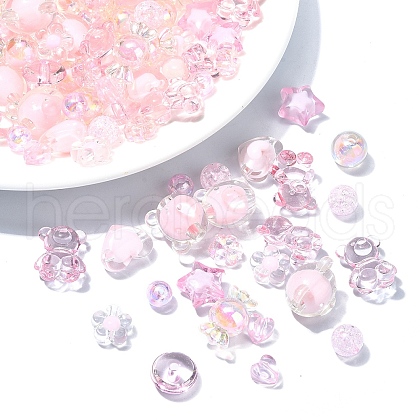 120Pcs 12 Styles Mixed Styles Acrylic Beads MACR-YW0003-05H-1