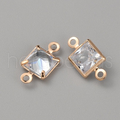 Alloy Clear Cubic Zirconia Connector Charms FIND-WH0128-12A-KCG-1