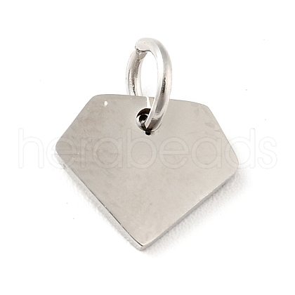 Non-Tarnish 201 Stainless Steel Pendants STAS-E015-02P-1
