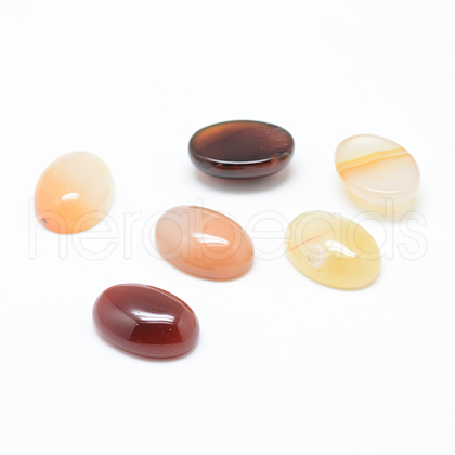 Dyed Natural Carnelian Gemstone Cabochons G-T020-18x25mm-04-1